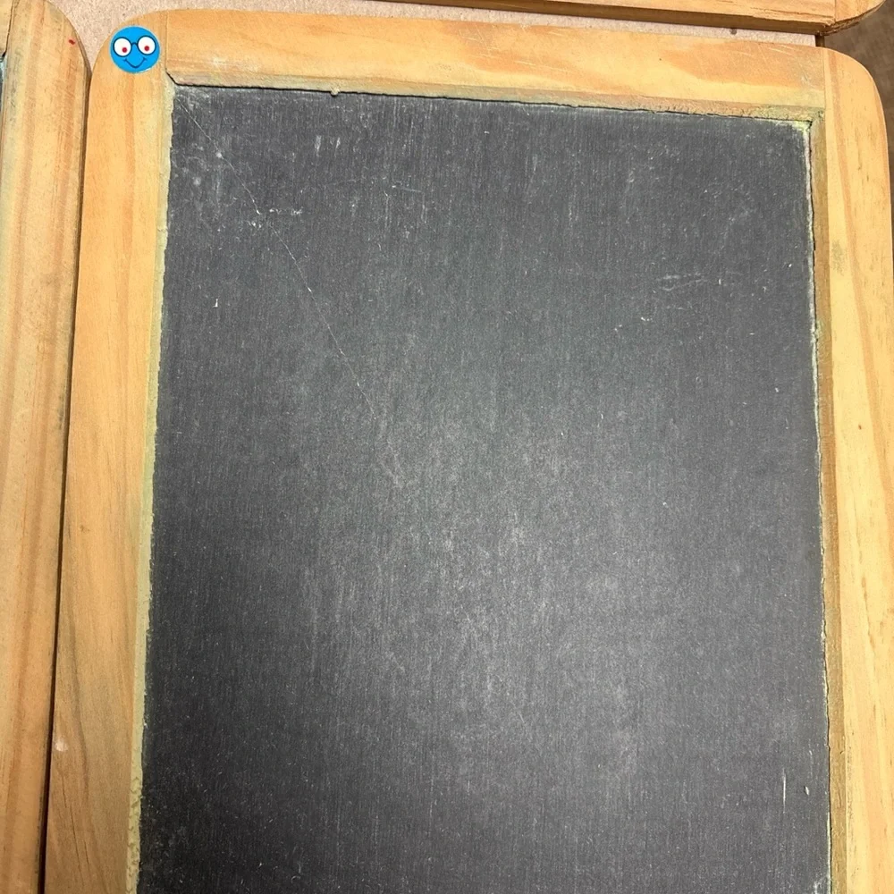 Slate Chalkboard Menu Board double sided 9.6 x 7.6” Portugal schoolhouse VTG